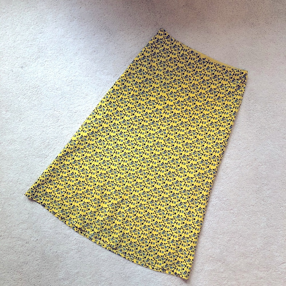 A line summer midi skirt